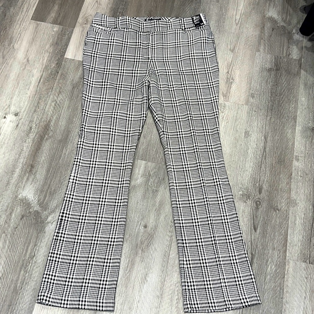 New York & Co. 7th Avenue Design Studio Houndstooth Pants, Size 14 Tall, NEW